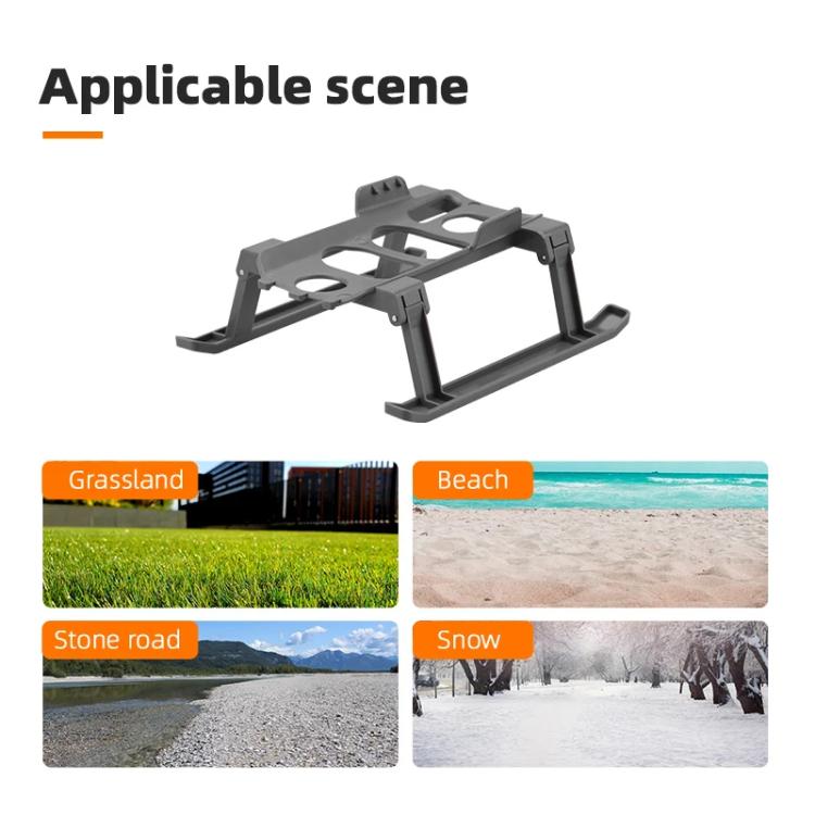 Bastidor de entrenamiento de tren de aterrizaje elevado plegable para trineo BRDRC de para DJI Mavic 2 (gris) — imagen 6
