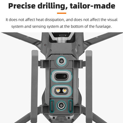 Bastidor de entrenamiento de tren de aterrizaje elevado plegable para trineo BRDRC de para DJI Mavic 2 (gris) — imagen 7