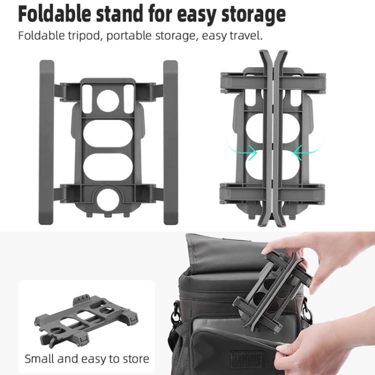 Bastidor de entrenamiento de tren de aterrizaje elevado plegable para trineo BRDRC de para DJI Mavic 2 (gris) — imagen 9