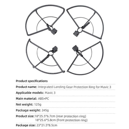 Anillo anticolisión para la protección de la hélice del dron /3 Classic BRDRC para DJI Mavic 3 (gris) — imagen 3