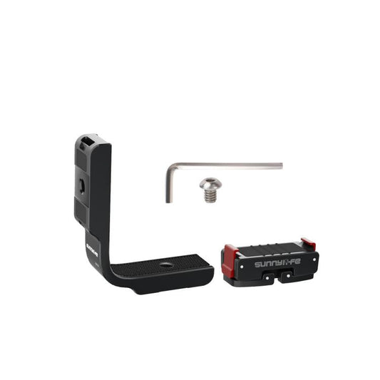 Soporte de metal tipo L vertical-horizontal con adaptador magnético de liberación rápida para DJI Osmo 360 (negro) — imagen 2