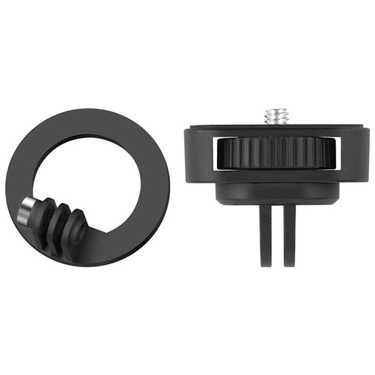 Base de anillo magnético con adaptador de 1/4 de pulgada (negro)