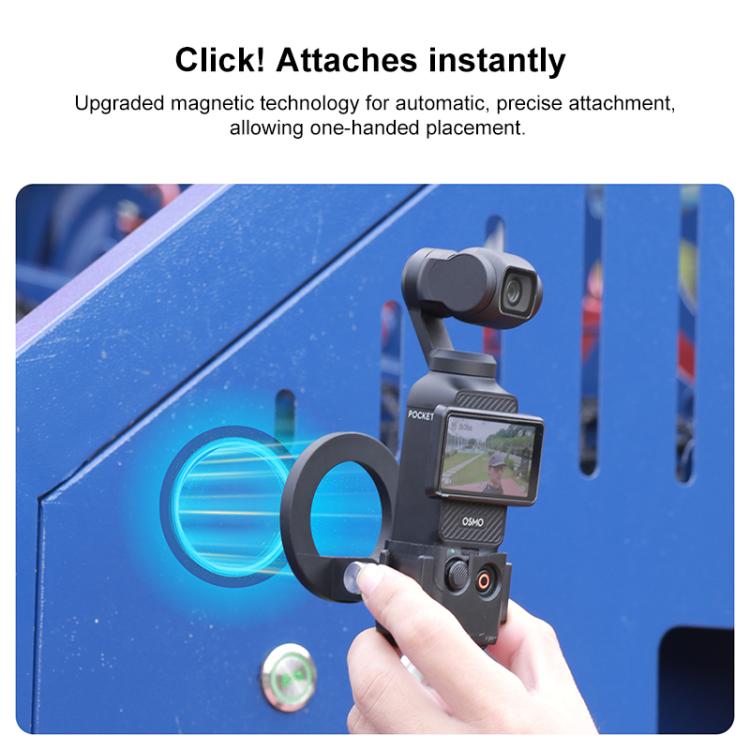 Base de anillo magnético con adaptador de 1/4 de pulgada (negro) — imagen 4