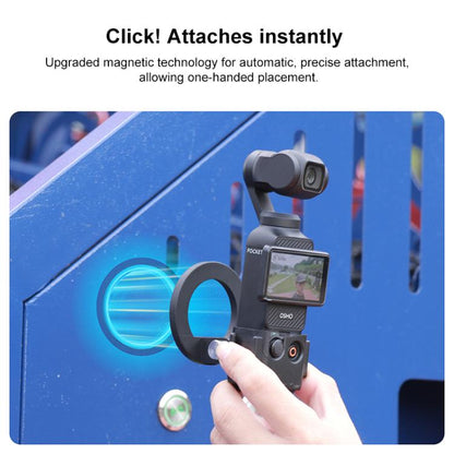 Base de anillo magnético con adaptador de 1/4 de pulgada (negro) — imagen 4