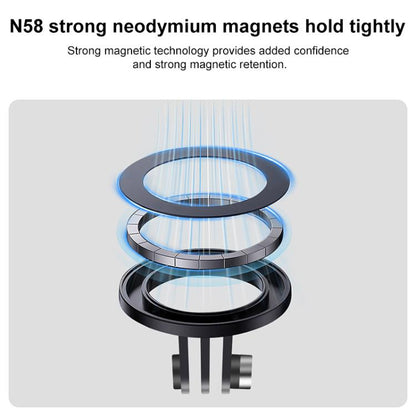 Base de anillo magnético con adaptador de 1/4 de pulgada (negro) — imagen 6