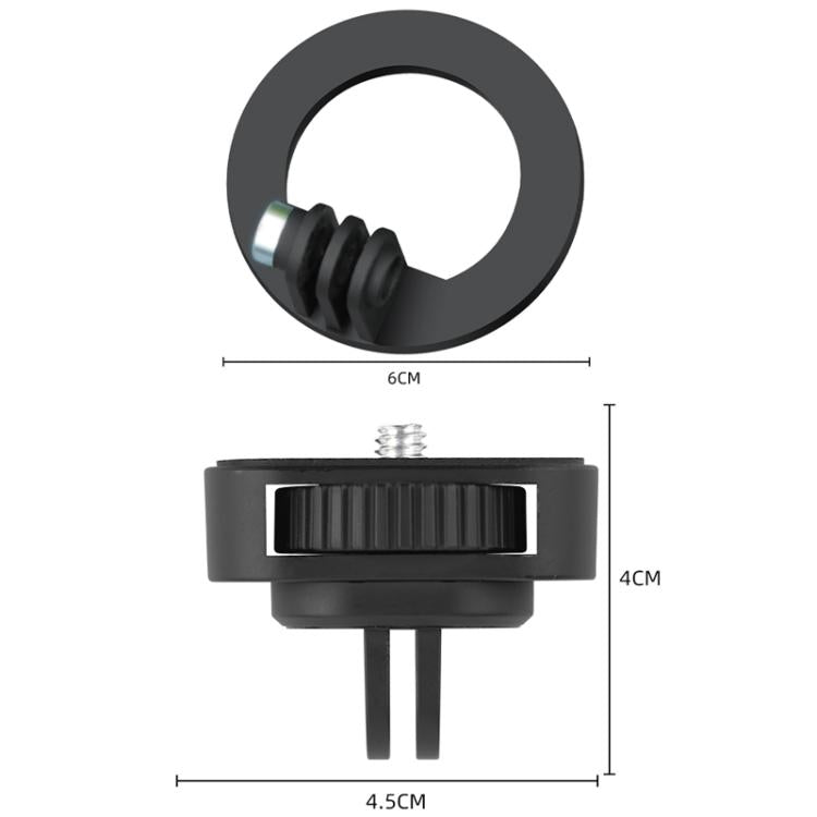 Base de anillo magnético con adaptador de 1/4 de pulgada (negro) — imagen 8