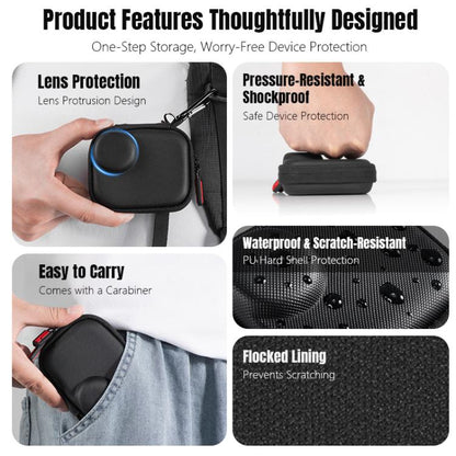 Bolsa de transporte de PU para cámara Osmo Nona STARTRC (negra) para DJI Osmo — imagen 8