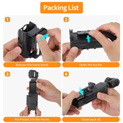 Soporte Adaptador de expansión magnético, para teleprompter, mango de extensión para DJI Osmo Pocket 3 (negro) — imagen 8