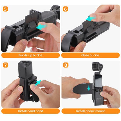 Soporte Adaptador de expansión magnético, para teleprompter, mango de extensión para DJI Osmo Pocket 3 (negro) — imagen 9