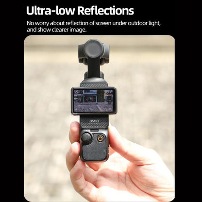 Película de vidrio Protector de pantalla AR antirreflejos, templado con localizador de película para DJI Osmo Pocket 3 — ima…