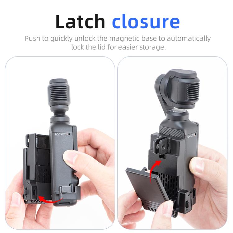 Base de montaje magnético plegable STARTRC para DJI Osmo Pocket 3 (negro) — imagen 14