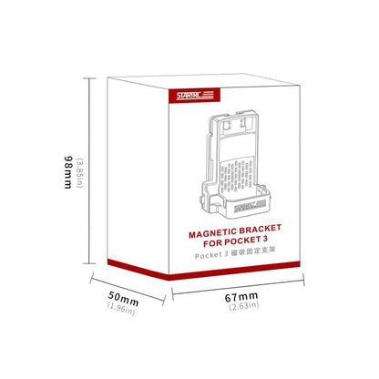 Base de montaje magnético plegable STARTRC para DJI Osmo Pocket 3 (negro) — imagen 4