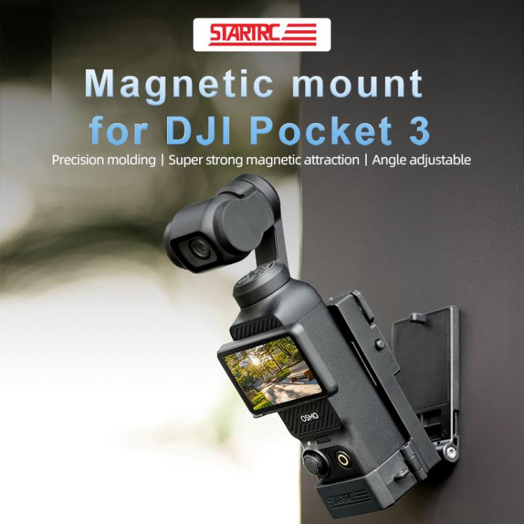 Base de montaje magnético plegable STARTRC para DJI Osmo Pocket 3 (negro) — imagen 5