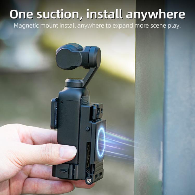 Base de montaje magnético plegable STARTRC para DJI Osmo Pocket 3 (negro) — imagen 9