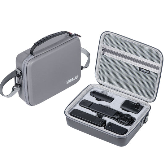 Estuche de transporte STARTRC Caja de almacenamiento portátil de PU para DJI Osmo Pocket 3 (gris)