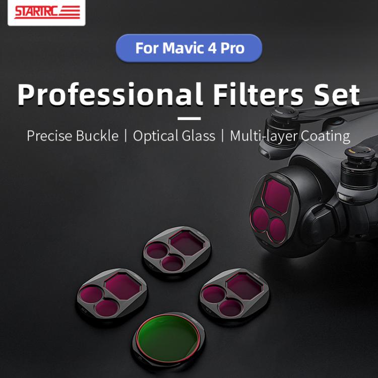 Kit de filtros de lente STARTRC 4 en 1 CPL ND8 ND32 ND64 para DJI Mavic 4 Pro — imagen 5
