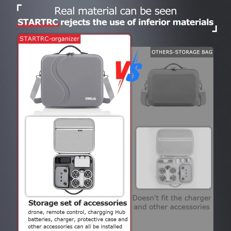 Bolso de hombro para guardar el STARTRC para DJI Neo (gris) — imagen 9