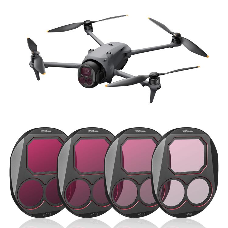 Kit de filtros de lente STARTRC 4 en 1 ND8, ND16, ND32 y ND64 para DJI Mavic 4 Pro