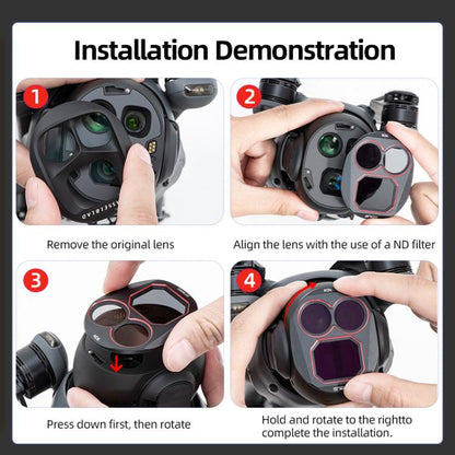 Kit de filtros de lente STARTRC 4 en 1 ND8, ND16, ND32 y ND64 para DJI Mavic 4 Pro — imagen 15