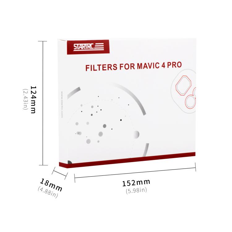 Kit de filtros de lente STARTRC 4 en 1 ND8, ND16, ND32 y ND64 para DJI Mavic 4 Pro — imagen 4