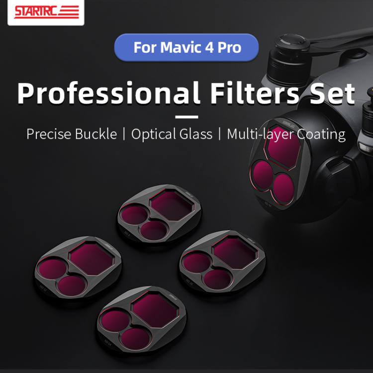 Kit de filtros de lente STARTRC 4 en 1 ND8, ND16, ND32 y ND64 para DJI Mavic 4 Pro — imagen 5