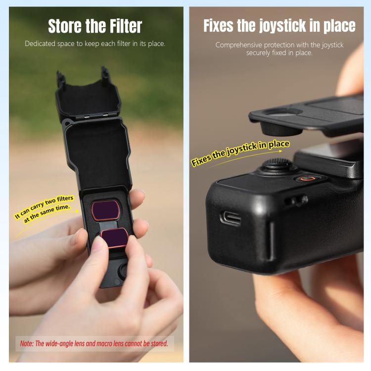 Funda protectora para lente de cámara STARTRC para DJI Osmo Pocket 3 (negra) — imagen 8