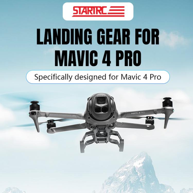 Trineo STARTRC con tren de aterrizaje elevado, anticaída y antisuciedad para DJI Mavic 4 Pro (gris) — imagen 5
