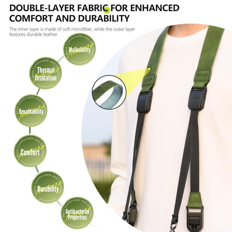 Correa de cuello de doble extremo STARTRC QuickLink (verde) — imagen 6