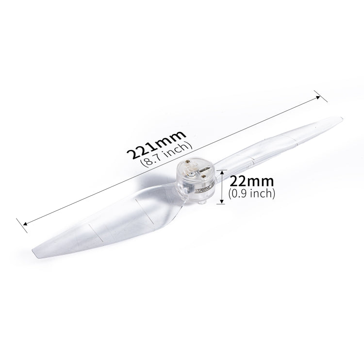 Hélices de bajo STARTRC 2 pares de lámpara de flash LED de color ruido para DJI Air 3 (transparente) — imagen 5