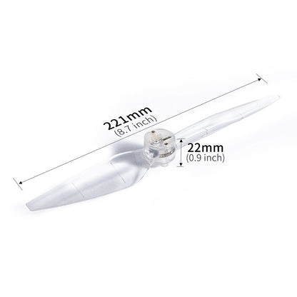 Hélices de bajo STARTRC 2 pares de lámpara de flash LED de color ruido para DJI Air 3 (transparente) — imagen 5