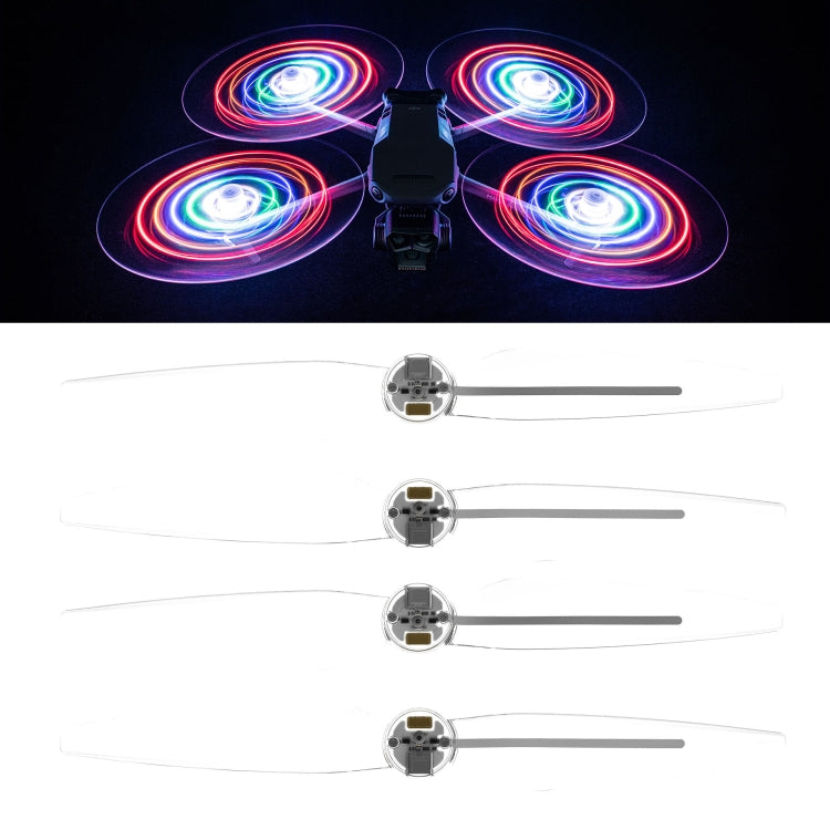 Hélices de bajo STARTRC Par de lámpara de flash LED de color ruido para DJI Mavic 3 Pro (Transparente)
