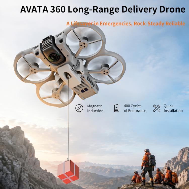 360 STARTRC Sistema Geomagnético de Lanzamiento Aéreo con Lanzador Parabólico para DJI Avata (Gris) — imagen 6