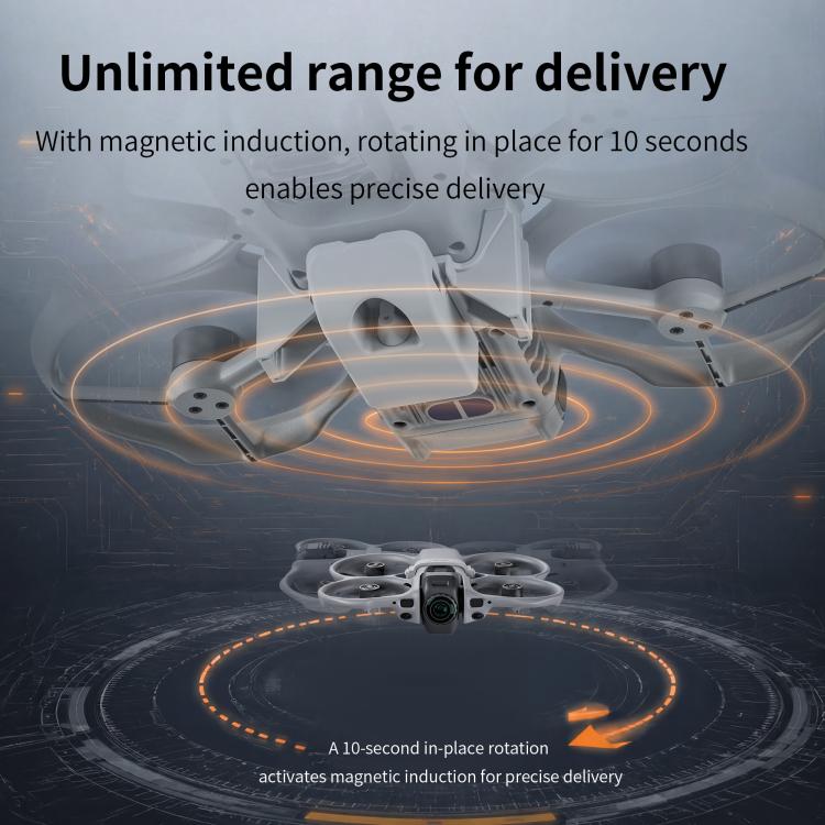 360 STARTRC Sistema Geomagnético de Lanzamiento Aéreo con Lanzador Parabólico para DJI Avata (Gris) — imagen 7