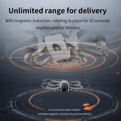 360 STARTRC Sistema Geomagnético de Lanzamiento Aéreo con Lanzador Parabólico para DJI Avata (Gris) — imagen 7