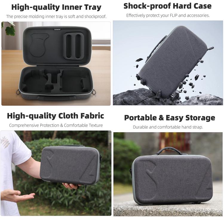 Bolso de hombro de almacenamiento sencillo para DJI Flip (negro) — imagen 5