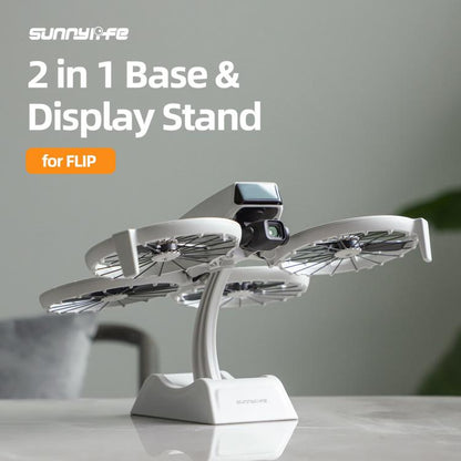 Soporte de exhibición de escritorio 2 en 1, soporte de base para drones para DJI Flip (gris) — imagen 3