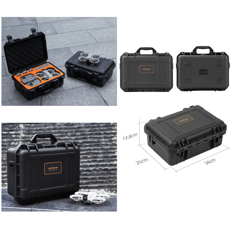 Estuche de seguridad, resistente al agua y a los golpes, estuche rígido para viajes para DJI Neo (negro) — imagen 7