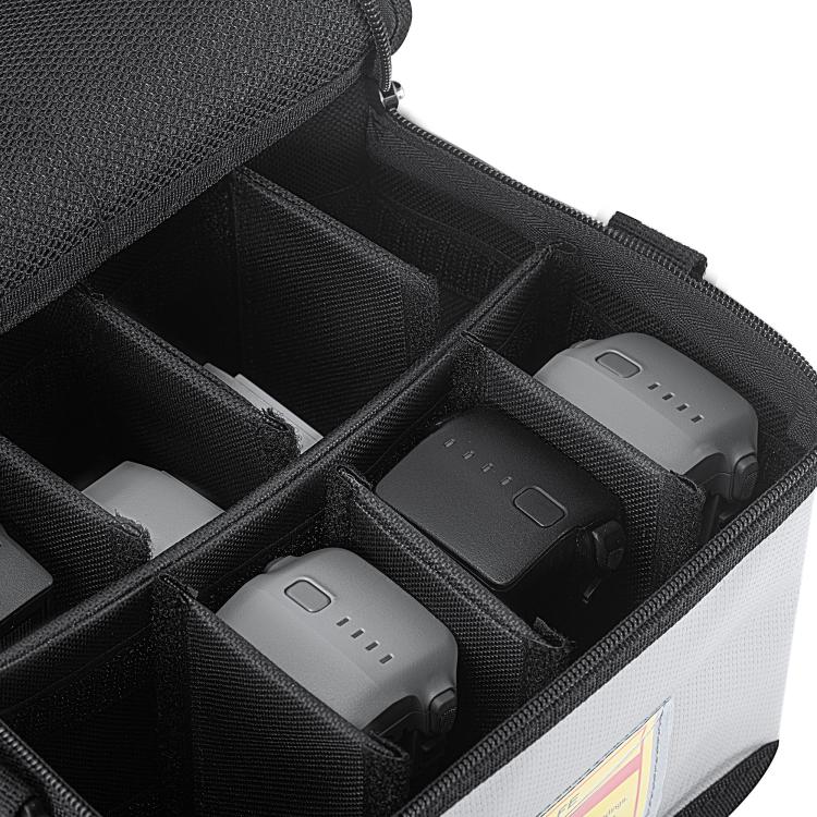 Bolsas de almacenamiento de seguridad a prueba de explosiones para baterías de litio portátiles de 8 rejillas STARTRC (gris)…