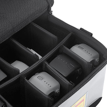 Bolsas de almacenamiento de seguridad a prueba de explosiones para baterías de litio portátiles de 8 rejillas STARTRC (gris)…