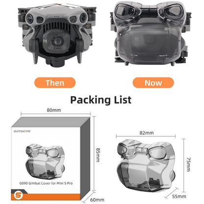 Protector de sistema de visión Sunnylife para gimbal integrado para DJI Mini 5 Pro (Gris) — imagen 10