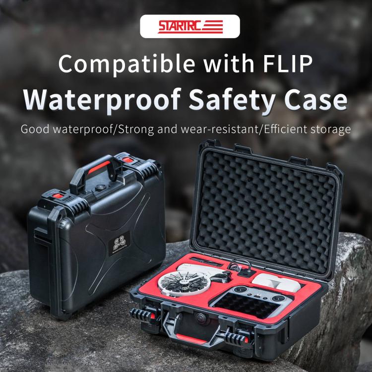 Estuche de almacenamiento Para DJI160; STARTRC tipo estuche ABS resistente al agua para DJI Flip (negro) — imagen 5