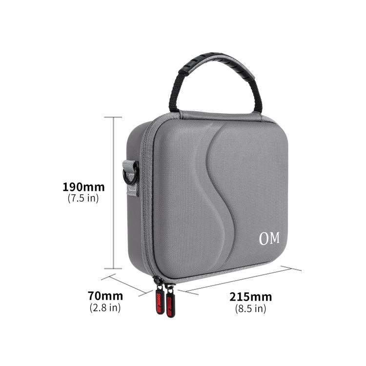 Estuche de PU impermeable y a prueba de golpes para DJI Osmo Mobile 7 (gris) — imagen 5
