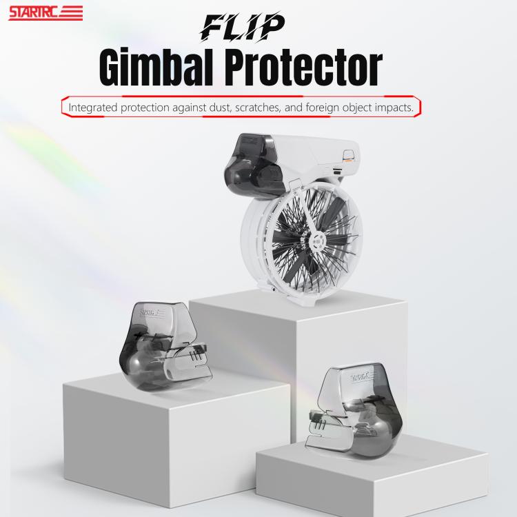Cubierta protectora para lente y estabilizador para DJI Flip (transparente negra) — imagen 3
