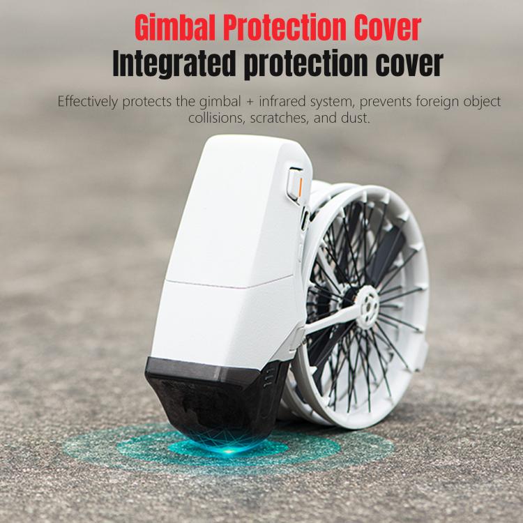 Cubierta protectora para lente y estabilizador para DJI Flip (transparente negra) — imagen 5