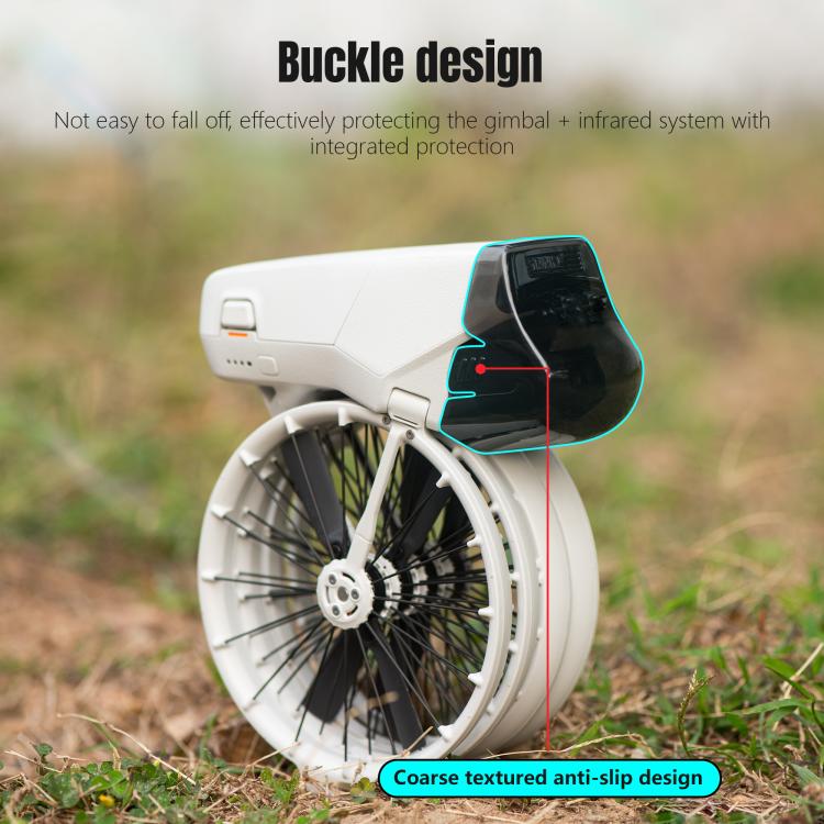 Cubierta protectora para lente y estabilizador para DJI Flip (transparente negra) — imagen 6