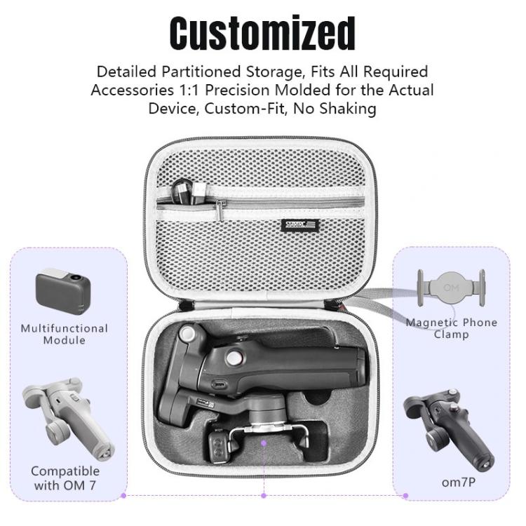 Bolsa de transporte portátil para DJI Osmo Mobile 7 (gris) — imagen 6
