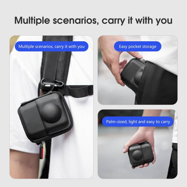 Bolsa de almacenamiento ligera y portátil para DJI Osmo 360 (negra) — imagen 5