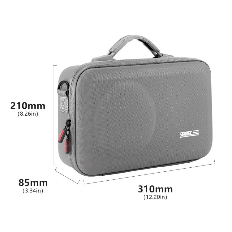 Bolso de mano portátil de PU, kit completo para DJI Osmo 360 (gris) — imagen 4