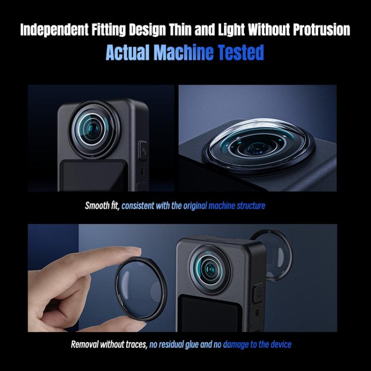 Lente Protector de STARTRC para DJI Osmo 360 (negro) — imagen 4
