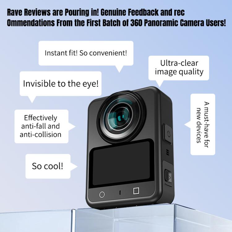 Lente Protector de STARTRC para DJI Osmo 360 (negro) — imagen 5
